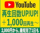 安心確実！YouTube再生数を増やします 1,000回再生〜対応OK！あなたのファンを増やしましょう！ イメージ1