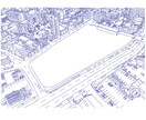 まちの絵、図面を線画にします あなたの街の絵、図面を手書きトレースします イメージ2