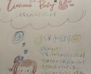 もらってうれしい可愛いメッセージカードお作りします お誕生日やお礼のお手紙に可愛いイラストを添えてお作りします イメージ1