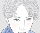 スタイリッシュで華やかな似顔絵作ります 白黒、ふんわり系、加工の似顔絵三枚セットで大変お得です！ イメージ1