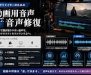 動画・録音音声のノイズや音量差を聞きやすく整えます YouTube動画などの音声を聞き取りやすく修復・調整します イメージ1