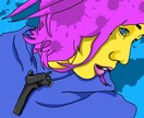 写真と絵が融合した特別な似顔絵描きます キャッチーでスタイリッシュな似顔絵を描きます！ イメージ1