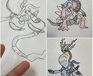 清書代行・ラフから線画に仕上げます 模写が得意です。丁寧に描かせていただきます。 イメージ1