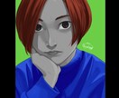 アナタのお写真をビビットな似顔絵イラストにします SNSのアイコンやホーム画面、プレゼントや名刺などに！！ イメージ3