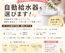 猫さんに合う自動給水器を様々な角度から探します 愛猫と飼い主さんに合う3〜5商品を厳選します イメージ2