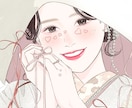 繊細でオシャレな淡色アイコン描きます SNSアイコン、ブログ、挿絵などなど多種多様に対応します イメージ4