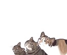 ゆるかわほっこりかわいいペットのイラスト描きます バラバラの写真からぎゅっと集まった1枚のイラストに。 イメージ3