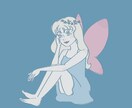 スマホのロック画面＆ホーム画面 描きます オリジナルキャラでスマホの壁画を描きます イメージ5