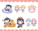 可愛いミニキャラ描きます アイコン、配信用イラストなど是非ご気軽に相談してください♪ イメージ3