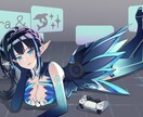 ソーシャルゲームのSSRのような一枚絵を描きます キャラクターを際立たせる構図と色彩 イメージ6