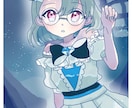 収益化動画利用OKなイラスト描きます キラキラ可愛いイラストを最短納期3日でお届けします！！ イメージ9