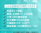 ChatGPTdでオリジナル診断BOTを作成します 自己理解・教育・ビジネス活用や発展に！ イメージ3