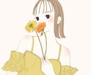 ふんわり柔らかいアイコンイラスト描きます シンプル淡い色味で優しさを表現　SNSやビジネス、贈り物にも イメージ7