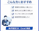 条件指定で営業リスト作成します 希望条件から営業候補を調査し一覧化 イメージ2