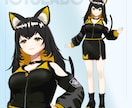 Vtuber3D「頭のみ」「頭＋体のみ」制作します 簡単にお着替え可能なVRoidでVtuber活動しませんか？ イメージ6