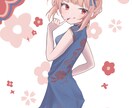 かわいくてふんわりした女の子お描きします かわいいお花も一緒に描きます！ イメージ2