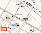 お店のテイストに合わせた簡易地図を作成します シンプルや手書き風など分かりやすい地図をデザインいたします。 イメージ5