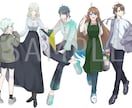 キャラクターに合った立ち絵を制作します キャラクターやシナリオの雰囲気に合わせた絵柄で描きます イメージ1