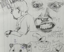 オシャレな落書き調の絵を作成します 鑑賞、インテリアへの活用で日常に差し色を！ イメージ3