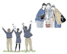 頂いたお写真からシンプルな線画イラストお描きします 全身・着色オプション無料＆最短2～3日のスピード納品◎ イメージ6