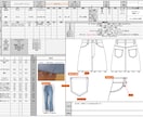 丁寧で工場に伝わりやすい【縫製仕様書】を作成します 長年繊維商社とアトリエブランドで培った経験を活かします イメージ9