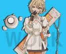 ボカロ楽曲、歌ってみた、配信サムネ絵作成します 透明感はありません！！線画が得意です！ イメージ1