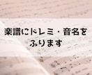 楽譜にドレミ・音名をふります 譜読みが苦手でも大丈夫。保育士さんや初心者の方に最短翌日で イメージ1