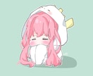 安い！そして早い！ミニキャラを描かせて頂きます 可愛い、キラキラ、色素薄いなど、色々なミニキャラ可能です！ イメージ4