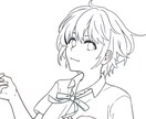 ラフ、下書きなどから線画を描きます アナログイラストをデジタル化したい方にもオススメ！ イメージ4
