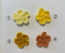 お花のヘアゴム編みます かぎ編み　ハンドメイド　ヘアゴム　キッズ　ベビー イメージ3