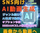 画像1枚からAI動画を生成します 写真・イラスト1枚から、10秒の動画に仕上げます イメージ1