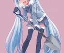 SNSアイコンやヘッダー、動画サムネ等描きます あなたのキャラクターを存分に可愛く描き上げます！ イメージ3
