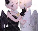 天使と悪魔量産描きます ハロウィンにぴったりな量産です！ イメージ2