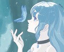 女性向けのやさしい雰囲気のイラスト描きます SNSアイコンや記念イラスト、立ち絵、キャラデザにおすすめ！ イメージ1