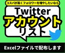 Twitter垢のURLリストを提供します 実際に運用してフォロバが返ってきたリストなので信用できます！ イメージ1