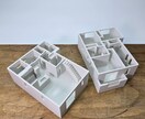 ３Dプリンターにて1/100住宅モデルを制作します 住宅の新築・設計時の打合せ、新築祝いなどの贈答品などに イメージ8