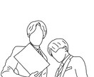 人物線画描きます SNSアイコンや推しの線画イラストにぜひ！！ イメージ3
