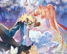 腐/夢絵、cpイラストを作成します 強い光と影、細部まで描き込まれた背景のイラストを得意 イメージ4