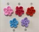 お花のヘアゴム編みます かぎ編み　ハンドメイド　ヘアゴム　キッズ　ベビー イメージ4