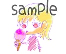 カジュアル&ポップなアイコンorヘッダー承ります インク線/鉛筆風色塗りのアイコン等を描きます。 イメージ3