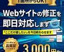 Webサイトの修正を即日対応します 「ここだけ直したい」を今日終わらせます イメージ1