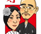 結婚式の似顔絵ウェルカムボードを制作します 日本似顔絵検定協会公認のの似顔絵師が制作 イメージ9
