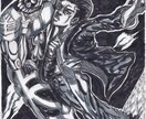 漫画風の似顔絵描きます あなたの好きなシチュエーションでプレゼントなどに※白黒のみ イメージ1
