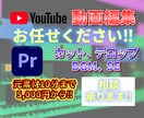 YouTube動画編集お困りの方‼編集承ります 継続的なご依頼も大歓迎です！丁寧に仕上げます イメージ1