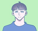 SNSなどに使えるアイコンのイラストを描きます 淡い色彩で描きます色の細かい指定受け付けます イメージ1