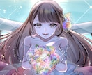IRIAM返礼品の1枚絵お描きします 透明感と鮮やかな1枚絵で素敵な思い出を！ イメージ8