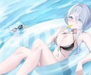商用料金込み￤立ち絵、一枚絵などかわいく描きます アイコン、キービジュアル、ファンクラブ用、グッズ等 イメージ5
