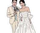 写真をイラストに。各種ご要望承ります SNSアイコンや名刺の挿絵など！2名まで追加料金不要です☺︎ イメージ5