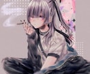 煌びやかで透明感のある水彩風イラスト描きます 男性も描けます！立ち絵やキャラデザ、動画サムネにどうぞ！！ イメージ3