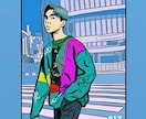 お洒落な似顔絵作成します 友達の誕生日や好きなSNSのアイコンに！ イメージ2